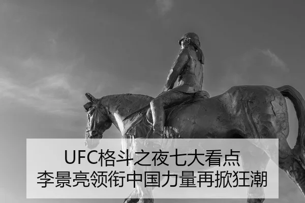 UFC格斗之夜七大看点 李景亮领衔中国力量再掀狂潮